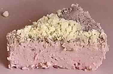 A piece of pomegranate yogurt cake