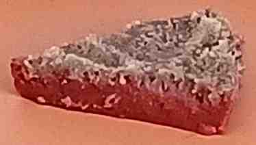 A piece of raspberry yogurt cake